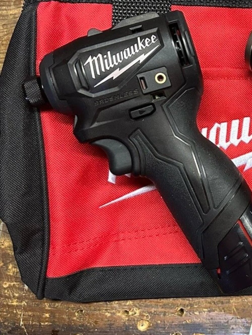 Blacked Out Milwaukee 3450-20 M12 1/4" Hex Subcompact Brushless Impact Black